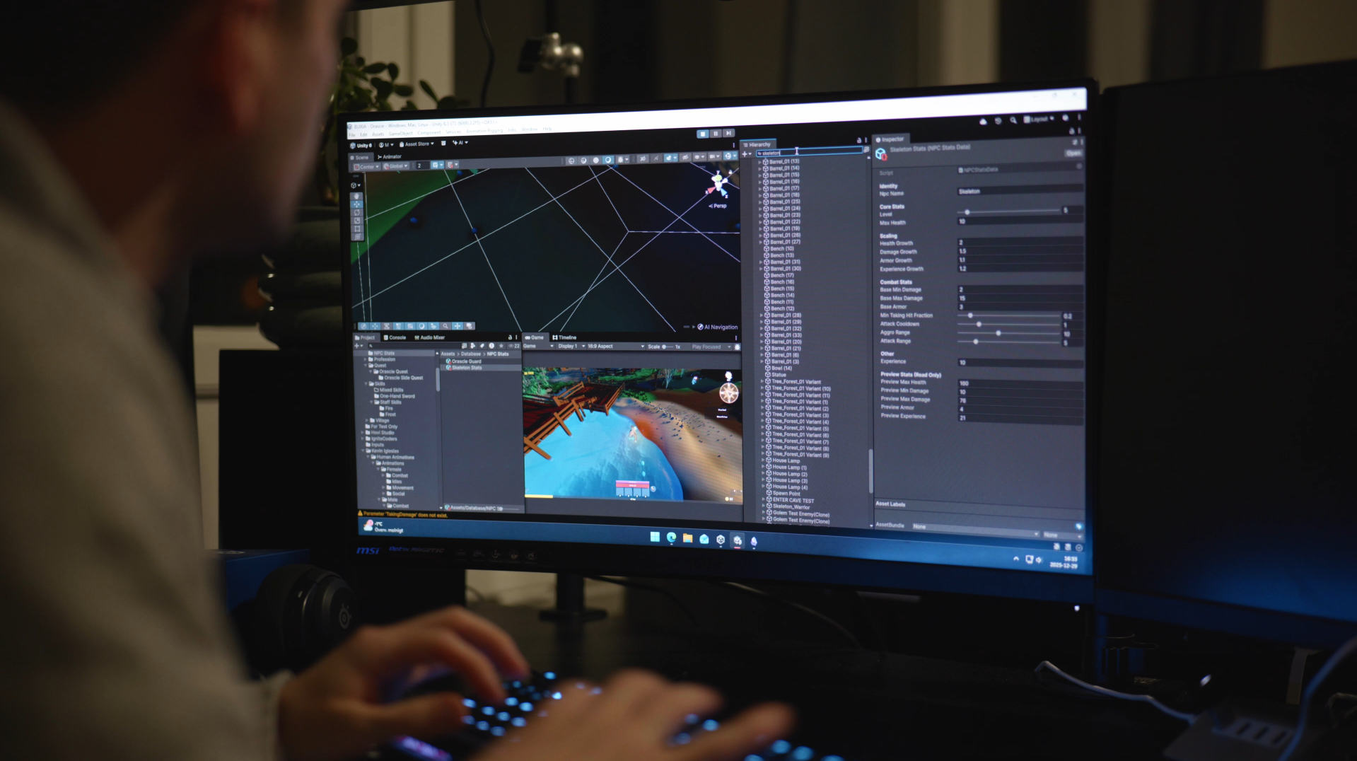 Game development preview